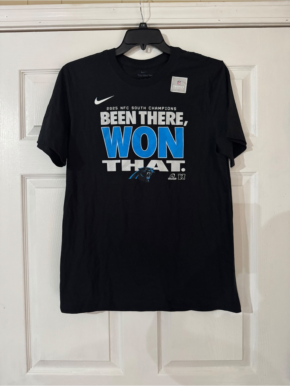 Nike Men’s Black Graphic 'Been There, Won That' Panthers Tee
